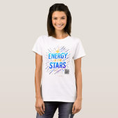 Energie van de Sterren T-Shirt – Kosmisch Motivati (Voorkant volledig)