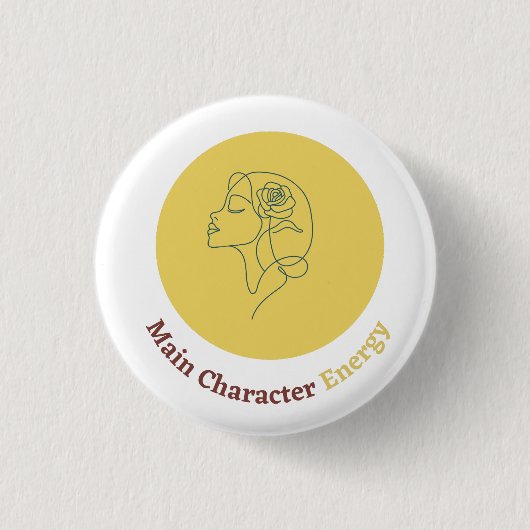 energie van het hoofdpersonage ronde button 3,2 cm (Voorkant)