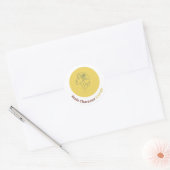 Energie van het hoofdpersonage ronde sticker (Envelop)