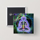 Energie Vierkante Button 5,1 Cm (Voorkant /achterkant)