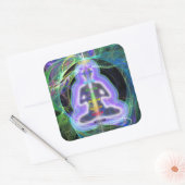 Energie Vierkante Sticker (Envelop)