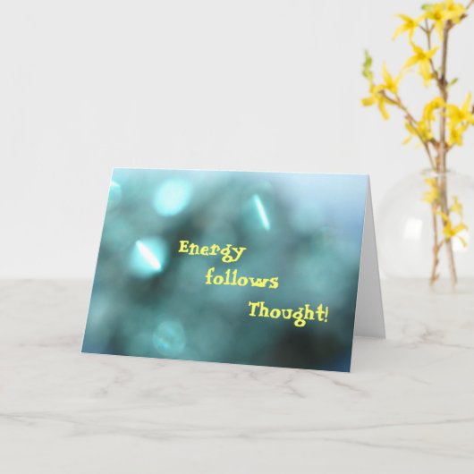 Energie volgt gedachte T... Kaart (Gele Bloem)
