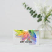 Energie | Zonne-energie | Digitale Bloem Visitekaartje (Staand voorkant)