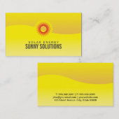 Energie | Zonne-energie Visitekaartje (Voorkant / Achterkant)