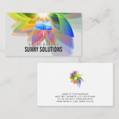 Energie | Zonnepanelen | digitale bloem Visitekaartje (Voorkant / Achterkant)