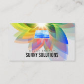 Energie | Zonnepanelen | digitale bloem Visitekaartje (Voorkant)