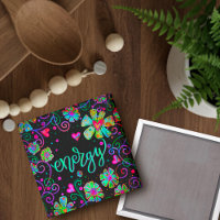 Energie Zwarte Bloemen Inspirivity Magnet