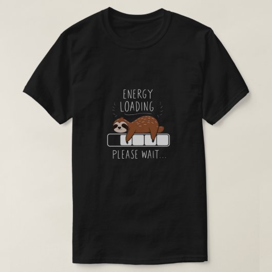 Energiebelasting, wacht even! t-shirt (Design voorkant)