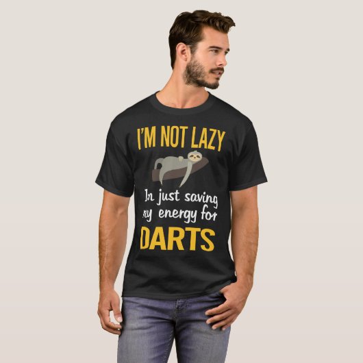 Energiebesparende darts t-shirt (Voorkant volledig)