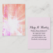 *~* Energiebesparende handen die liefde en licht u Visitekaartje (Voorkant / Achterkant)