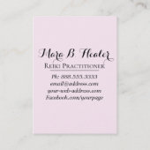 *~* Energiebesparende handen die liefde en licht u Visitekaartje (Achterkant)