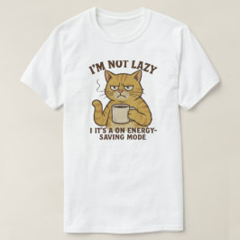 Energiebesparende Kat T-shirt