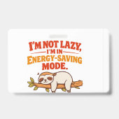 Energiebesparende Modus Aangepast Badge (Voorzijde)