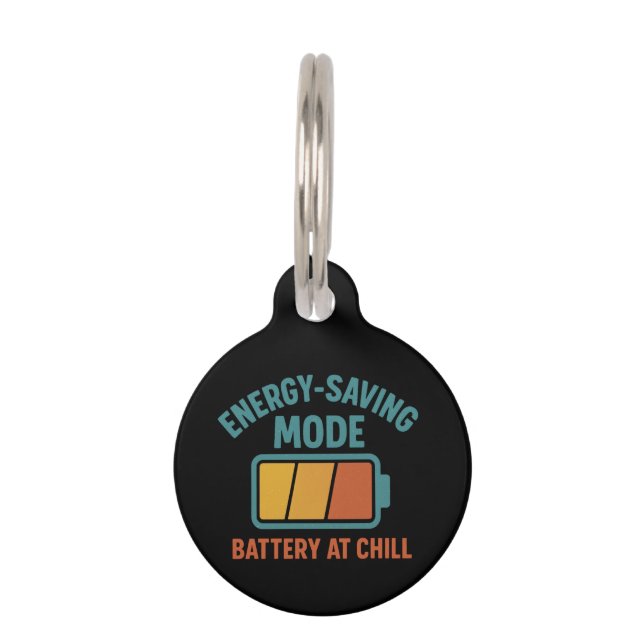 Energiebesparende modus Batterij bij Chill Retro G Huisdierpenning (Voorkant)