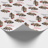 Energiebesparende modus | Funny Sloth gepersonalis Cadeaupapier (Hoek)