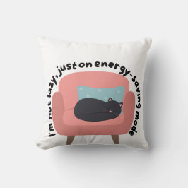 Energiebesparende Modus Kat Ontwerp - Cozy & Herke Kussen