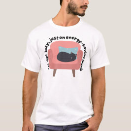 Energiebesparende Modus Kat Ontwerp - Knus & Herke T-shirt