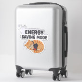 Energiebesparende modus Mooie Slaapkat Sticker (Koffer)