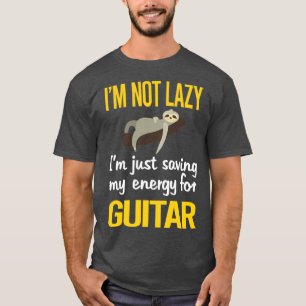 Energiebesparing voor gitarist t-shirt