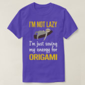 Energiebesparing voor origami t-shirt (Design voorkant)