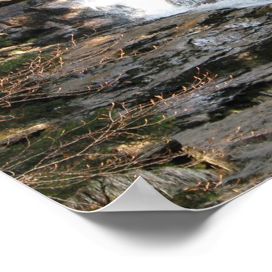 Energiebild Wasserfall Poster (Hoek)