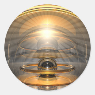 Energiecel Ronde Sticker