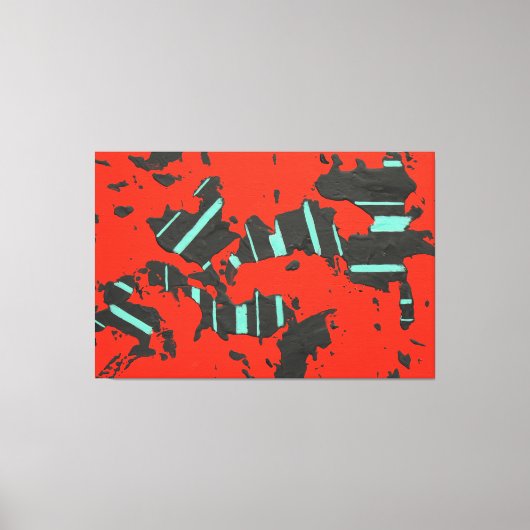 Energiecode 01L26 – Grote Abstracte Canvasprint (6 Canvas Afdruk (Voorkant)