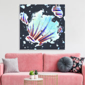 energiecode 03E24 - Universal Abstract Canvas Afdruk (Insitu (Woonkamer))