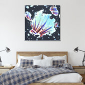 Energiecode 03E24 - Universeel Abstract Canvas Afdruk (Insitu (Slaapkamer))