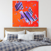 Energiecode 1CO24, ( opgespannen canvasprint ) Canvas Afdruk (Insitu (Slaapkamer))
