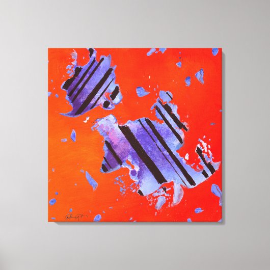 Energiecode 1CO24, ( opgespannen canvasprint ) Canvas Afdruk (Voorkant)
