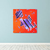 Energiecode 1CO24, ( opgespannen canvasprint ) Canvas Afdruk (Insitu (Houten vloer))