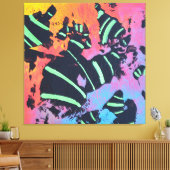 Energiecode 1E23 - Opgespannen Canvasprint Canvas Afdruk (Insitu (Woonkamer))