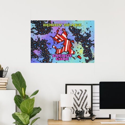 Energiecode - DOGGY SPARK - Poster (Thuiskantoor)