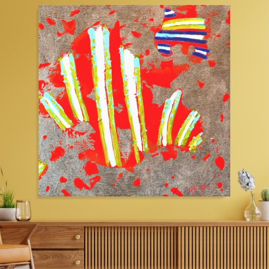 Energiecode o2324 - canvasprint canvas afdruk (Insitu (Woonkamer))