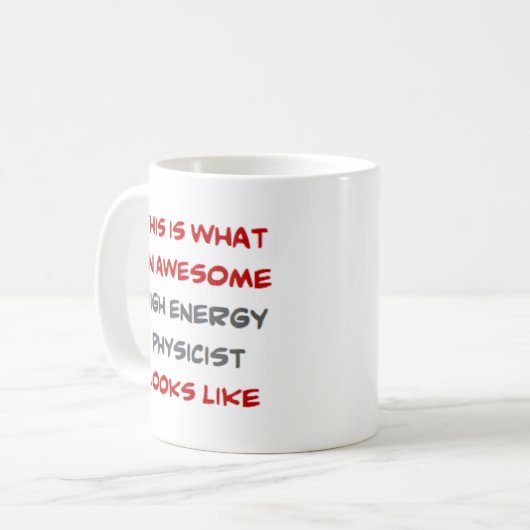 energiefysicus, geweldige koffiemok (Voorkant links)