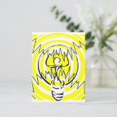 energiegeel briefkaart (Staand voorkant)