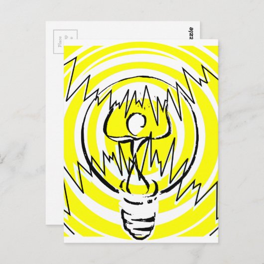 energiegeel briefkaart (Voorkant / Achterkant)