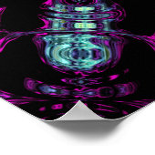 Energiegenerator (kleurrijk abstract patroon) v1 poster (Hoek)