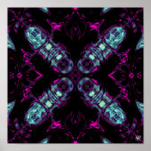 Energiegenerator (kleurrijk abstract patroon) v1 poster (Voorkant)