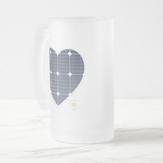 ENERGIEHART VAN SOLAR PANEL MATGLAS BIERPUL (Voorkant links)