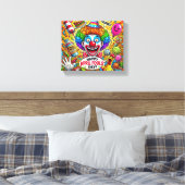 energieke April Fools’ Day kaart Canvas Afdruk (Insitu (Slaapkamer))