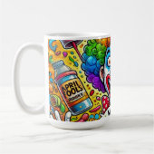 energieke April Fools’ Day kaart Koffiemok (Links)