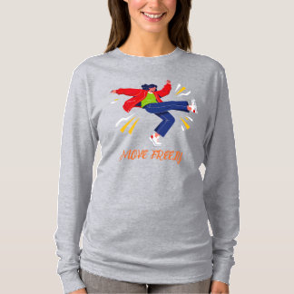 Energieke Dansbeweging Jeugd Grafisch T-shirt