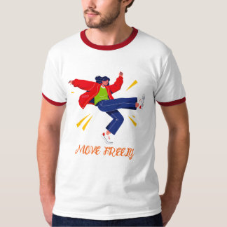 Energieke Dansbeweging Jeugd Grafisch T-shirt