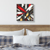 Energieke elegantie canvas afdruk (Insitu (Slaapkamer))