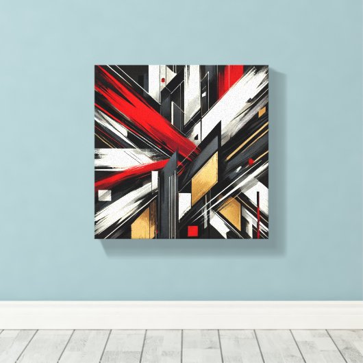 Energieke elegantie canvas afdruk (Insitu (Houten vloer))