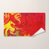 Energieke Kleur Barst Patroon Bad Handdoek (Handdoek)