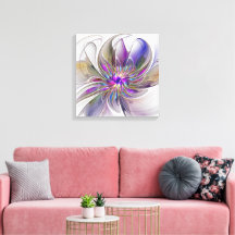 Energieke, kleurrijke abstracte fractale kunst blo