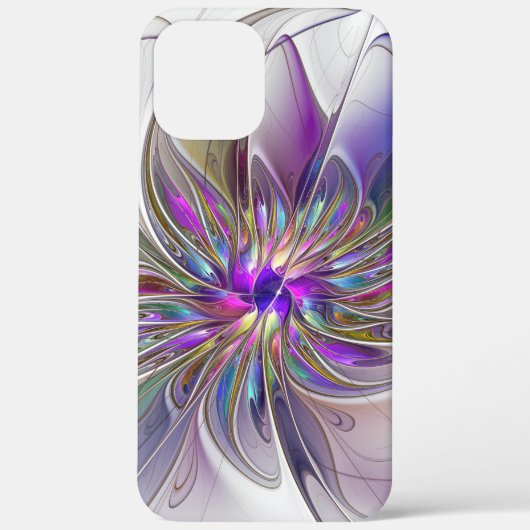 Energieke, kleurrijke abstracte fractale kunst blo Case-Mate iPhone case (Achterkant)